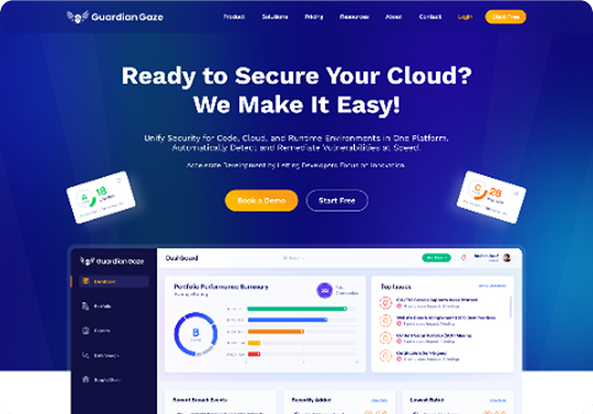 Cybersecurity Website product design case study