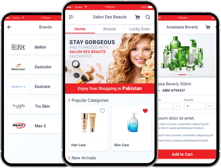 Beauty E-commerce Mobile App product design case study